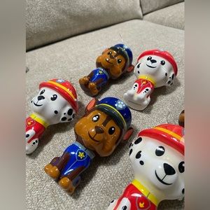 PAW PATROL 6 PACK ORNAMENTS ! Good condition 😍🎄